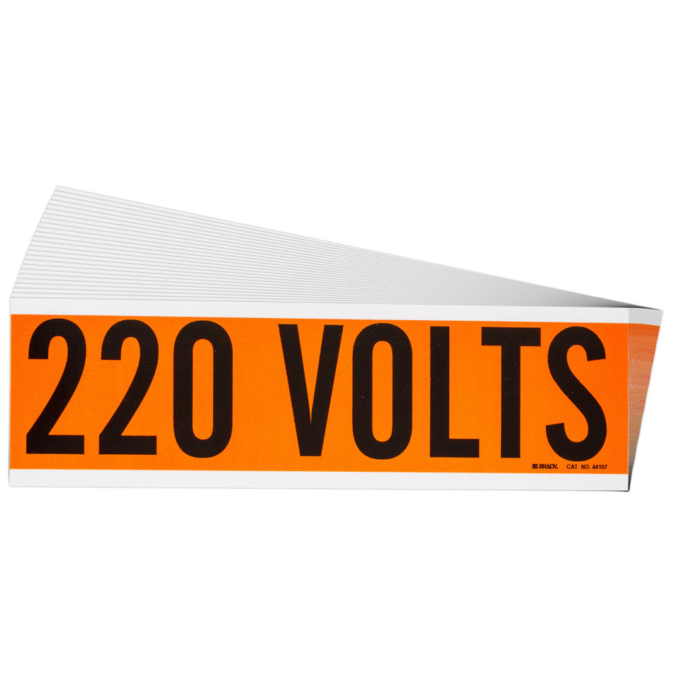 152318 - Etiquetas de Voltaje y Conductos de 220 voltios