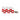 105890 - Candado de nylon rojo arco de acero 1.5", llaves iguales (6 piezas)