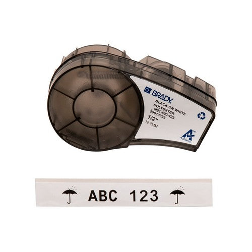 M21500423 - Etiquetas multiusos de poliéster para entornos agresivos con cinta de impresión, para impresoras M21 - 0.5"