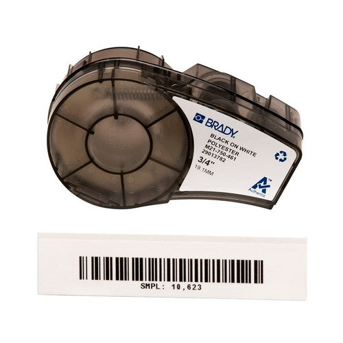 M21750461 - Etiquetas criogénicas autolaminables de poliéster con cinta de impresión para impresoras M21 - 0.75"