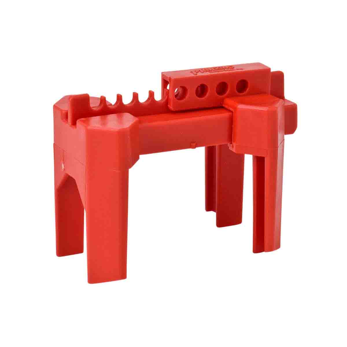 BS07ARD - Dispositivo de bloqueo de 4 patas para válvulas de bola de 0.5 a 2.5", rojo