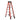 C301706N - Escalera tipo tijera 5 peldaños naranja (carga 225 kg)