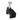 Grapa negra para cable plano de 3 x 6 mm (20 piezas)