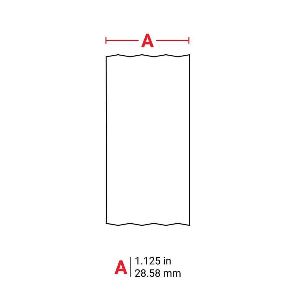 B30C1125595GN - Etiqueta de vinil continua interior/exterior verde de 1.125" x 100' para etiquetadoras i3300