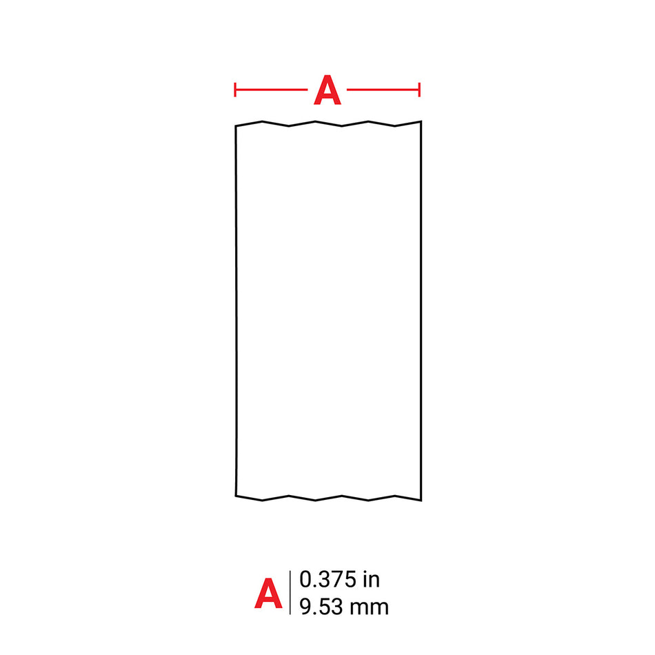 M21375461 - Etiqueta de poliéster continua blanca de 0.375" x 21' para impresoras modelo M21