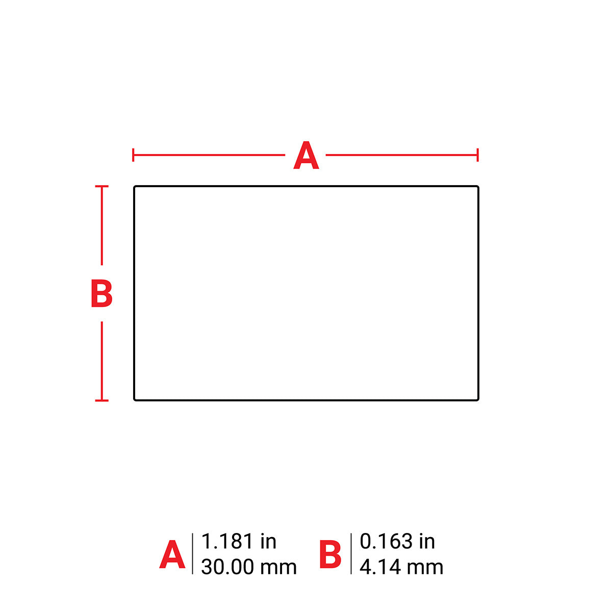 M630390 - Inserto DuraSleeve blanco para marcaje de alambre de 0.163" x 1.18" para impresoras M6 M7