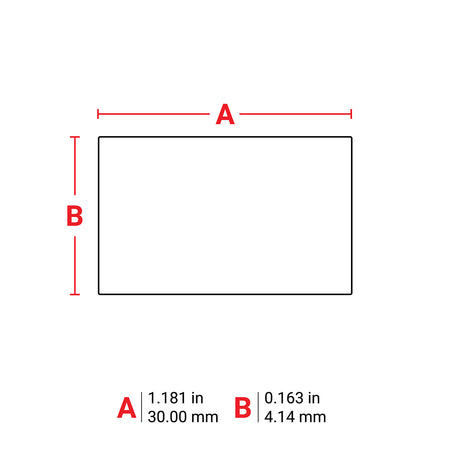 M630390 - Inserto DuraSleeve blanco para marcaje de alambre de 0.163" x 1.18" para impresoras M6 M7