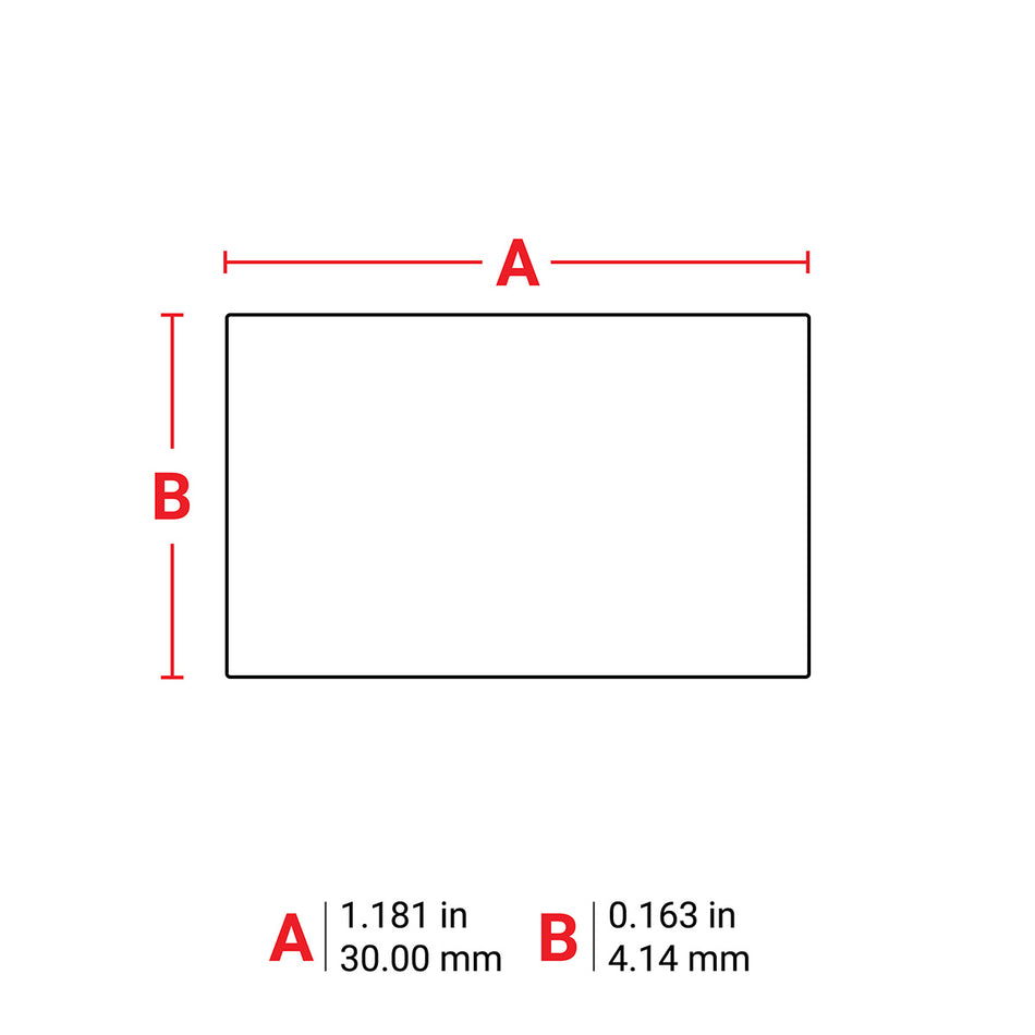 M630390 - Inserto DuraSleeve blanco para marcaje de alambre de 0.163" x 1.18" para impresoras M6 M7