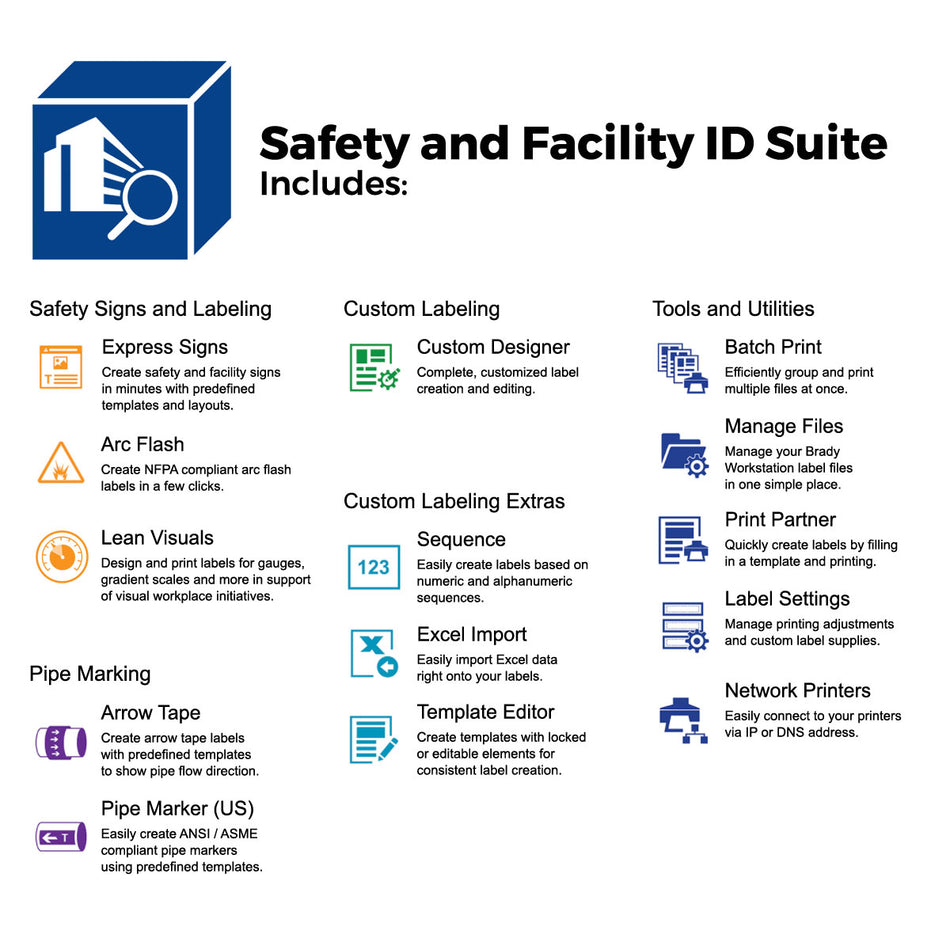 150643 - Etiquetadora de escritorio i3300 con Suite de identificación de seguridad e instalaciones de Brady Workstation