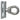 710010745EN5 - Herraje "Banding bracket" con ojillo de 5/8"