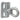 710010745EN5 - Herraje "Banding bracket" con ojillo de 5/8"