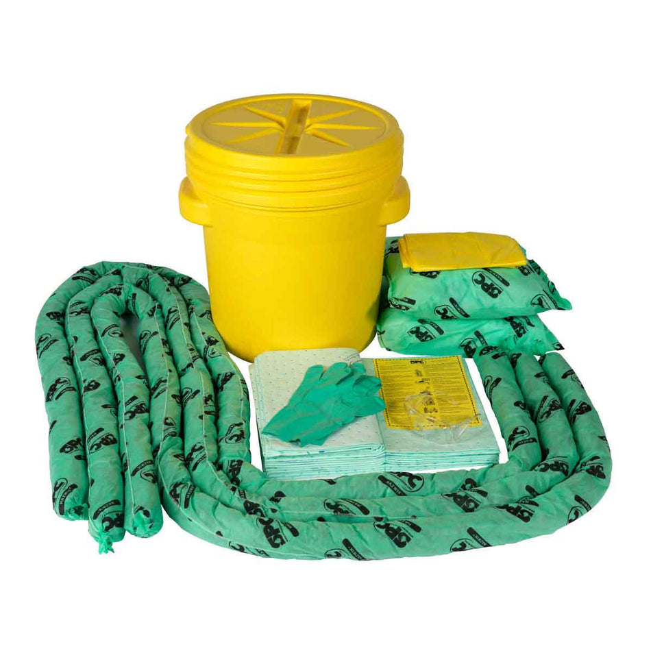 SKH20 - Kit antiderrames "químicos" tambo, absorbencia 17.90 gal