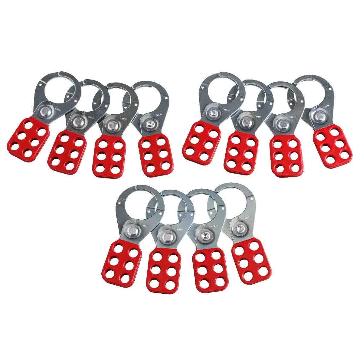 65376 - Cerrojos de acero 6 candados 1.5" (12 piezas)