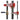 SEGBLOBRABS07ARD BS07A-RD Dispositivo de bloqueo de 4 patas para válvulas de bola de 0.5 a 2.5", rojo