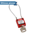 Candado de nylon compacto rojo arco flexible 4.25" | 146120 | Brady