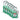 SEGCANBRA51345 51345 Candados de nylon verde arco acero 1.5" llaves diferentes (6 piezas)