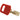 CPTRED25PLKD6PK - Candados de nylon compacto "SafeKey" rojo arco de plástico 1", llaves diferentes (6 piezas)