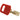 SEGCANBRANYLRED38PLKD6PK NYL-RED-38PL-KD6PK Candados de nylon "SafeKey" rojo arco de plástico 1.5", llaves diferentes (6 piezas)