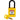 SEGCANBRANYLYLW38PLKD NYL-YLW-38PL-KD Candados de nylon "SafeKey" amarillo arco de plástico 1.5"