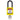 SDPLYLW38PLKD - Candado de nylon amarillo arco de plástico 1.5"