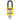 SEGCANBRASDPLYLW38PLKD SDPL-YLW-38PL-KD Candado de nylon amarillo arco de plástico 1.5"
