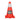 Cono de seguridad naranja reflejante 45 cm