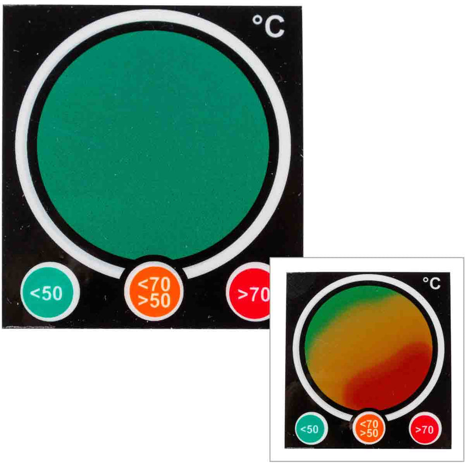 TIL1050C70C - Etiquetas indicadoras de temperatura de 50 C to 70 C