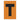 Etiqueta adhesiva 1 x 1.5" naranja "T" (50 piezas) | EA115TN | Icoptiks