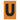 Etiqueta adhesiva 1 x 1.5" naranja "U" (50 piezas) | EA115UN | Icoptiks