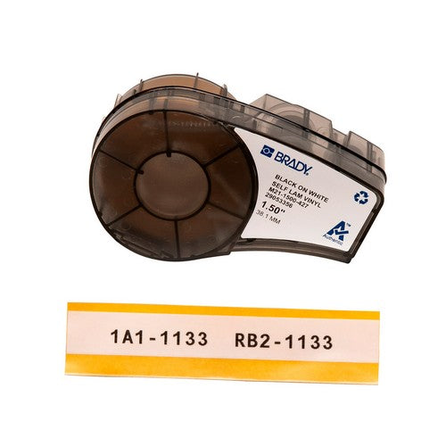 M211500427 - Etiquetas envolventes autolaminables de vinilo con cinta de impresión, para impresoras M21 - 1.5"
